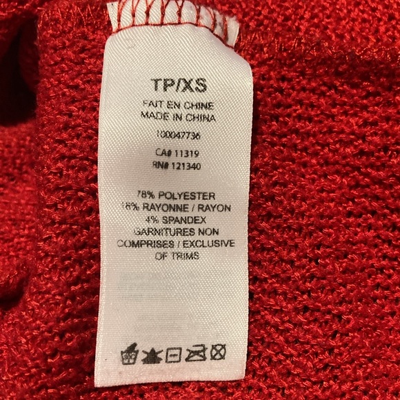 Light crop sweater with twist knot back in extra small by dynamite - Picture 5 of 7